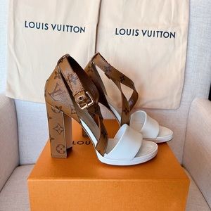 LOUIS VUITTON high-heeled sandals/pumps (EU 38) (US 8)!